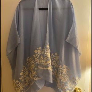 Embroidered kimono